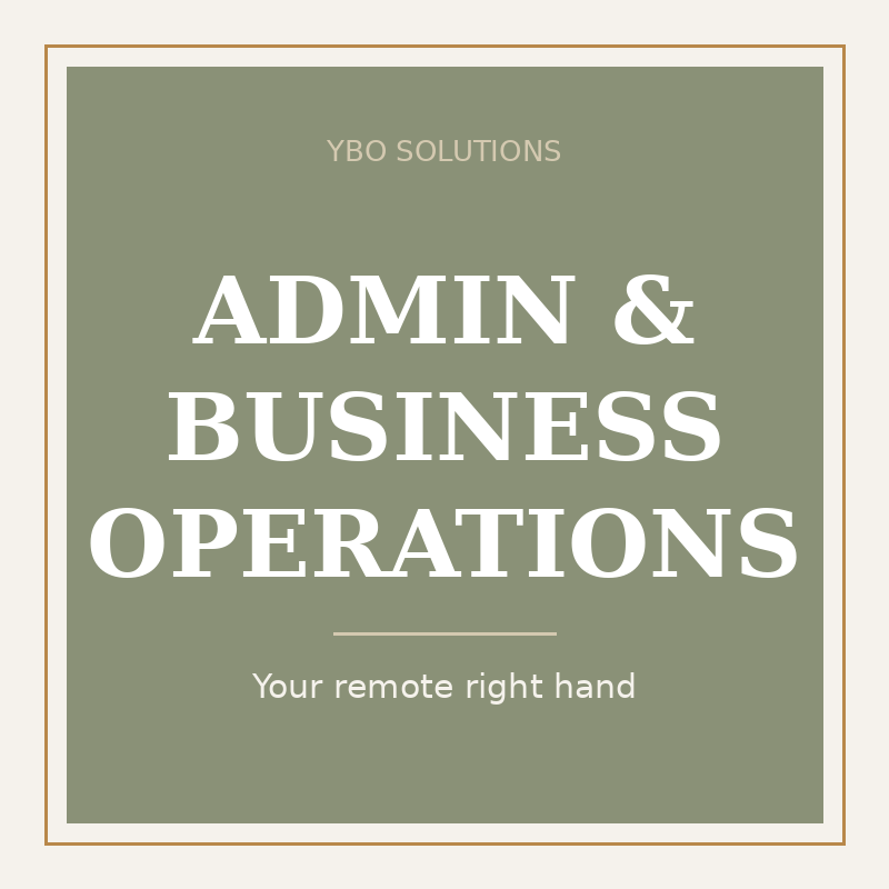 Admin and Business Operations